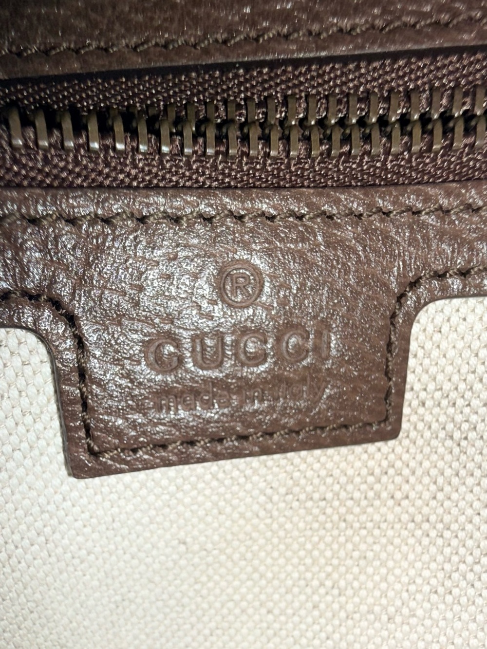 Gucci Brown GG Supreme Belt Bag with Green and Red Web Stripe - Picture 14 of 16